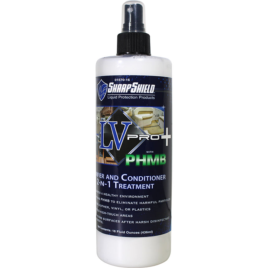 LV Pro + spray bottle chemical leather