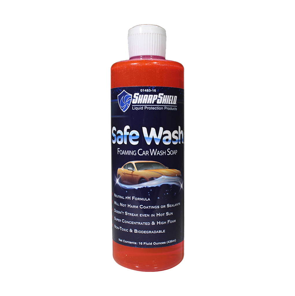Safe Wash product bottle chemcial PH