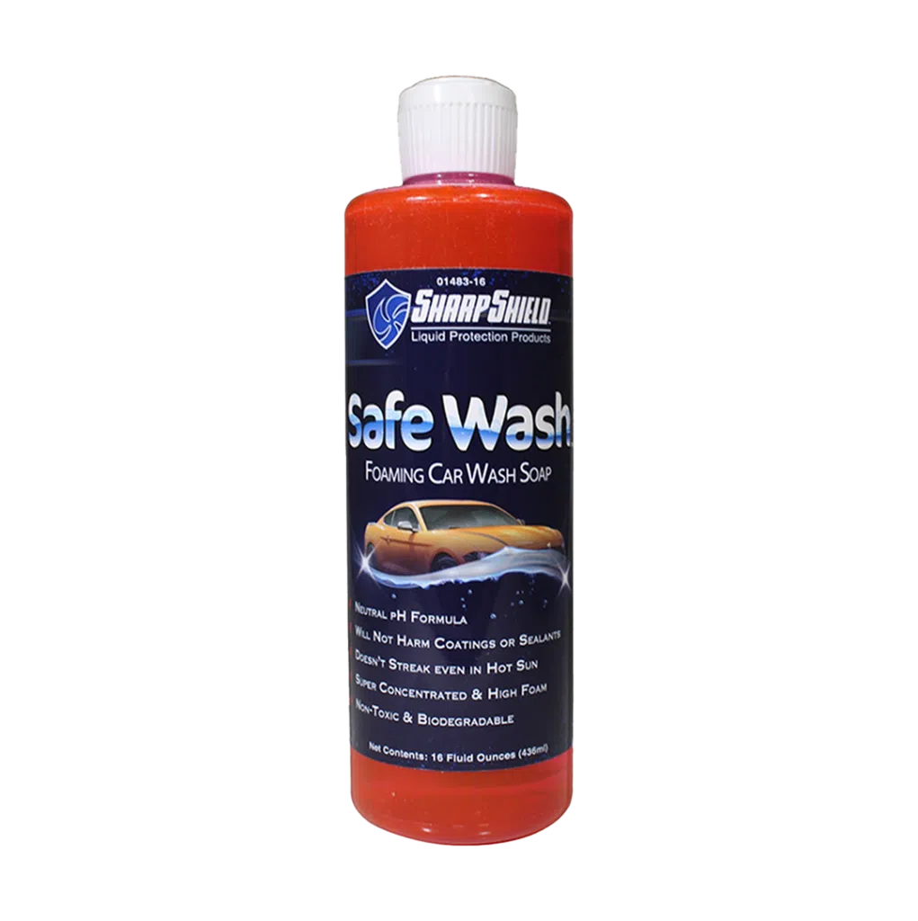 Safe Wash product bottle chemcial PH
